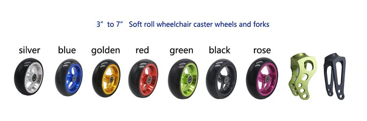sports wheelchair caster wheels